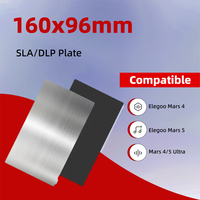 ENERGETIC 160x96mm Resin Steel Sheet Elegoo Mars 4/5 Ultra Flexible SLA/DLP Build Plate + Magnetic Base for Resin 3d Printer