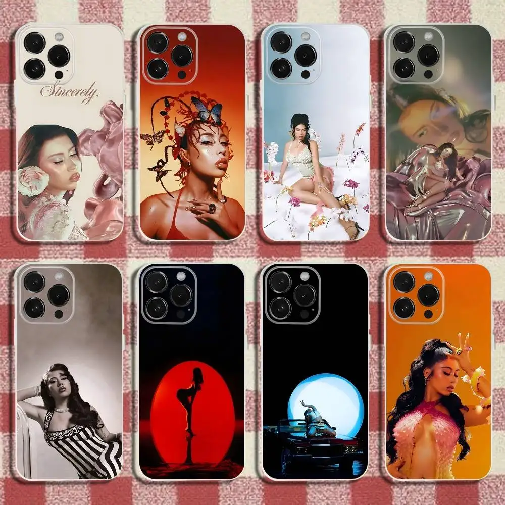 

Kali Uchis Sincerely Phone Case For iPhone 16,15,14,13,12,11 Pro,Max,Plus,X,XS,XR,SE,Mini Transparent Silicone Soft