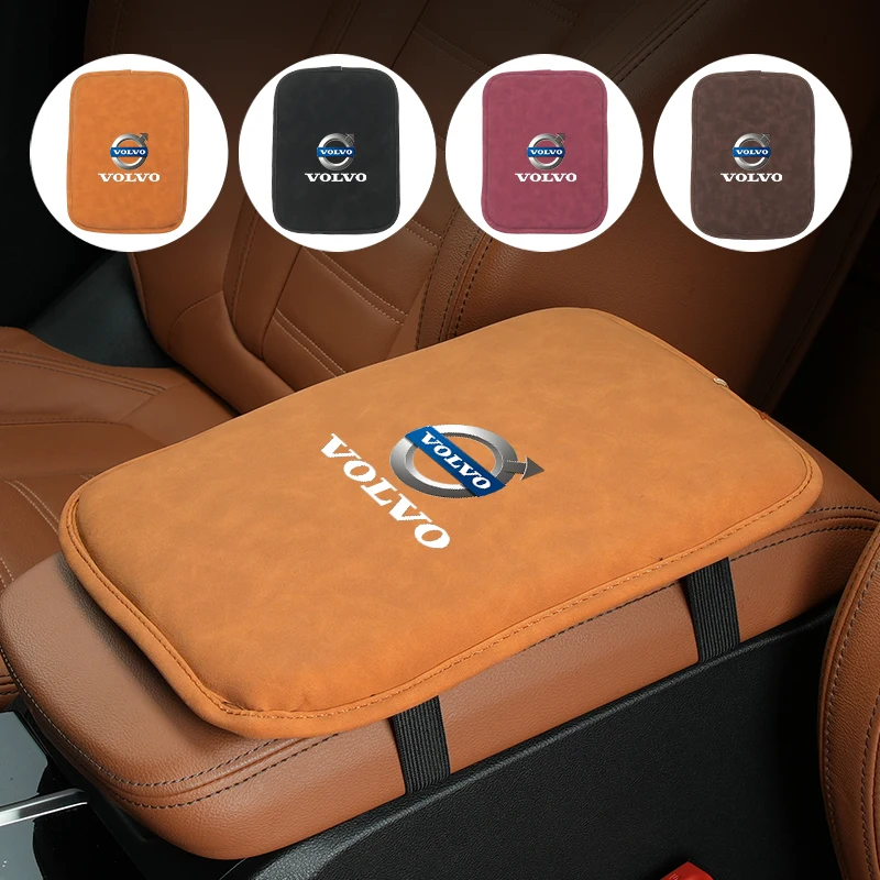 Car Armrest Box Pad Protector Cover For Volvo XC90 XC60 C30 T6 S60 C70 XC40 V40 XC70 V70 V60 V50 S80 S40 AWD V90 S90