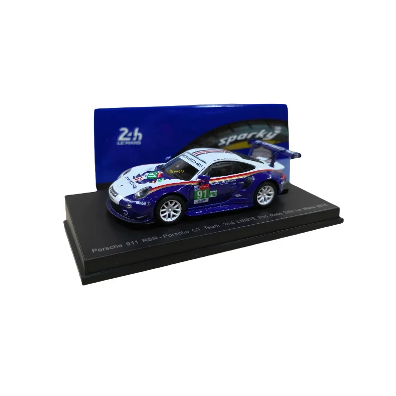 

SPARK 1:64 Le Mans GT Porsche Porsche911RSR Diecast alloy car model Children's Collection Decoration toy gift for children.