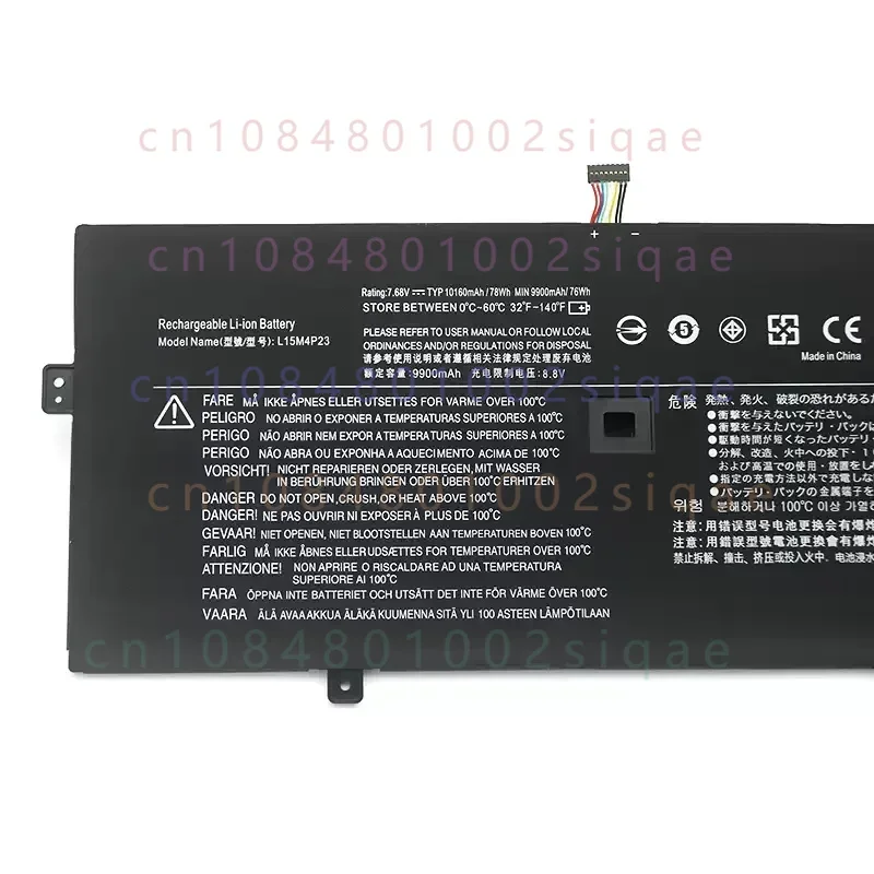 NEW L15M4P23 Laptop Battery For Lenovo L15M4P21 L15C4P22 L15C4P21 YOGA 910-13IKB YOGA 5 PRO 512G YOGA 910 13 80VF 7.68V