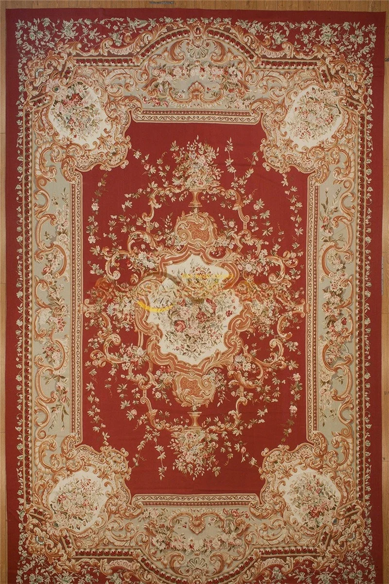 Hand woven carpet 100% wool country style corridor geometric decoration