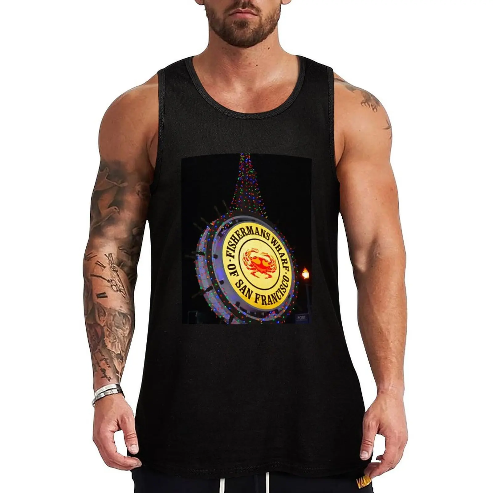 

Fishermans Wharf Sign Tank Top Men sleeveless tee Top summer Men's clothing fashion 2025 man