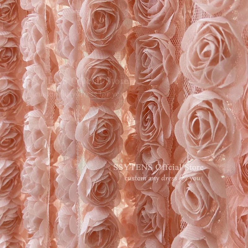 在庫あり シフォンレース ローズフラワー飾り 衣類アクセサリー - イブニングドレス パーティードレス装飾 ウェディングドレス 帽子 靴 スカート用