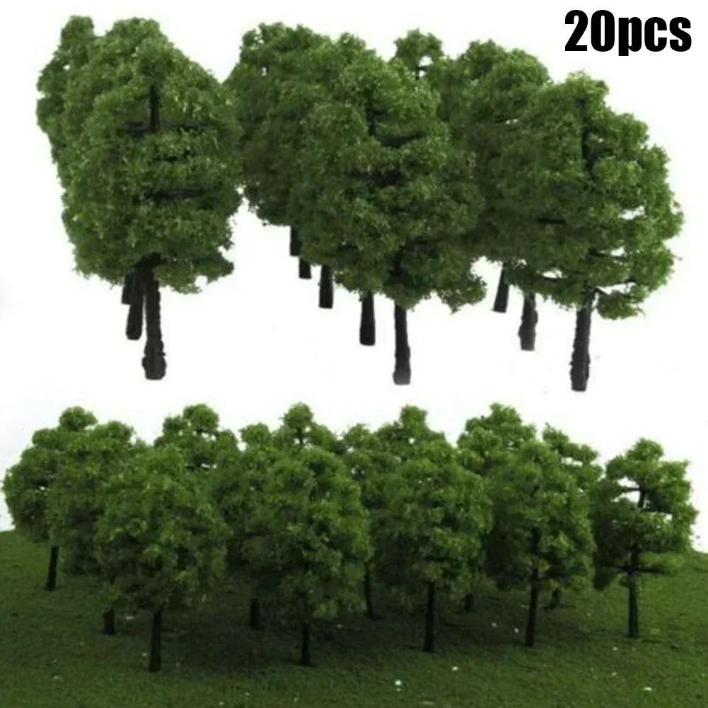 20Pcs Model Trees Miniature Landscape 1:100  Decor Scale Architectural Model Train Layout Trees Building DIY Ature Toys Decor
