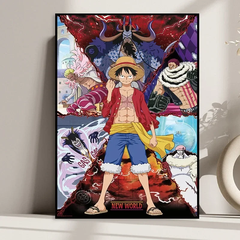 One Piece Anime 5D Full Round Drill Diamond Painting Strong Mosaic Embroidery Art Home Wall Decor DIY Craft