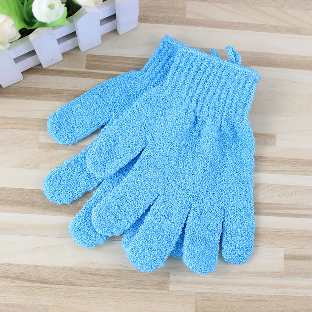 

Five Finger Exfoliating Shower Scrub Work Bath Bath Glove Scrubber Glove Stretchy One Size Fits Kids Women Men