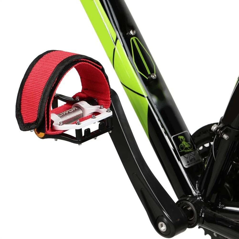 

Adjustable Bike Pedal Straps Strong Nylon Toe Clips for Mountain Road Bikes Comfortable Secure Fastening Covers