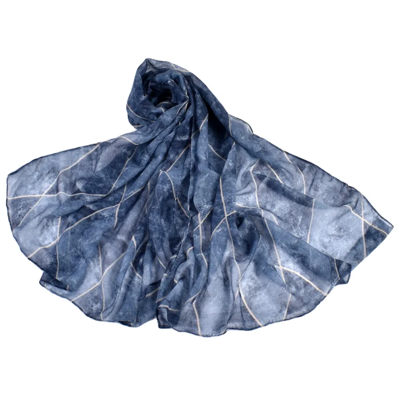 Fashion Autumn and Winter New Korean Fashion Cotton Hemp Geometric Pattern Women\'s Headband Scarf Shawl Headband Wholesale