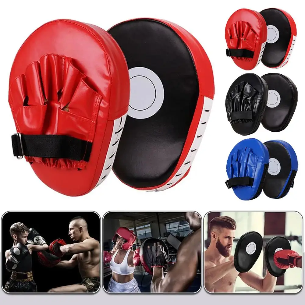 Guantes de Kick Boxing, Almohadilla de Entrenamiento, Bolsa de Golpeo, PU, Muay Thai, Lucha Libre, Sanda, Almohadilla Curva para Entrenamiento de Adultos y Niños