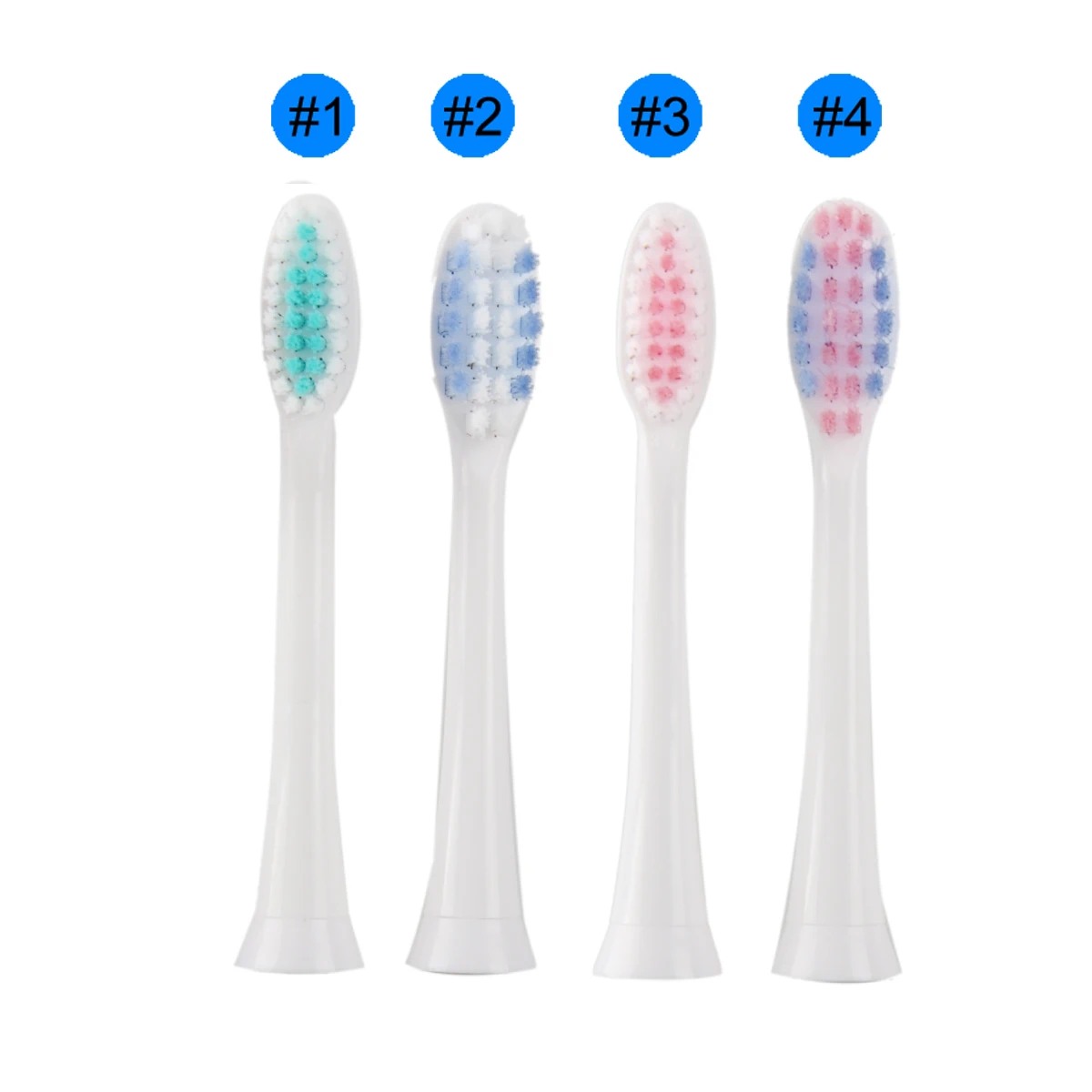 4Pcs Soft Replacement Toothbrush Heads Compatible for Philips HX6064 Electric Toothbrushes Optimal Care for Sensitive Teeth