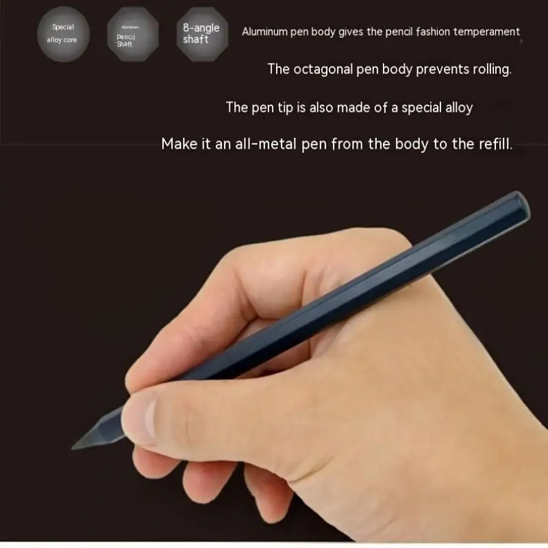 39pcs/set Creative Metal Pencil New Technology Unlimited Writing Eternal Pen Magic Pencils Set-School Sketching Writing Supplies view 5