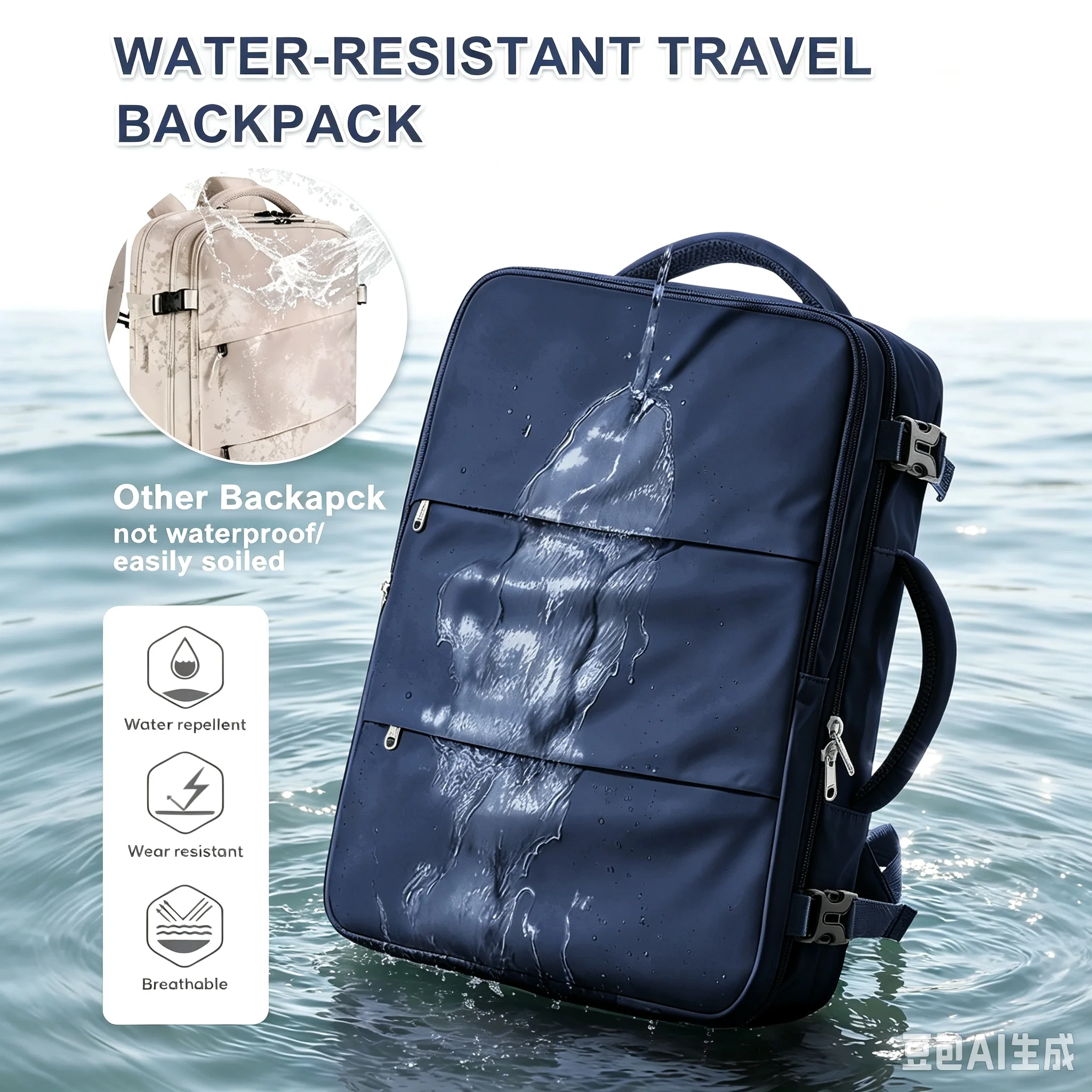 Ryanair 40x30x20 Cabin Airplane Travel Backpack, Hand Luggage Backpack Wizzair Carry-Ons 15.6 '' Laptop Bags Business Backpack ﻿ - view 6