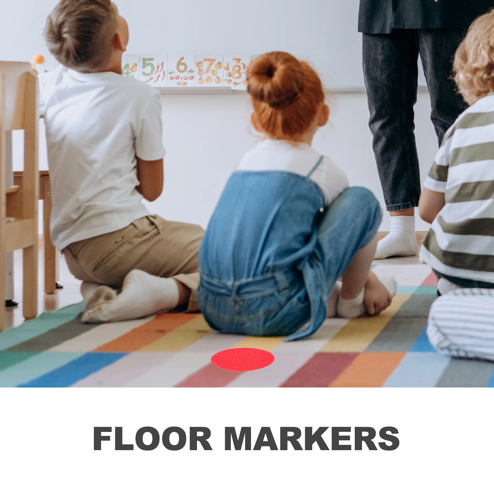 

40Pcs Carpet Markers Star Shape Self Adhesive Floor Dots for Children Educational Play Home Schooling Classroom Management Tools