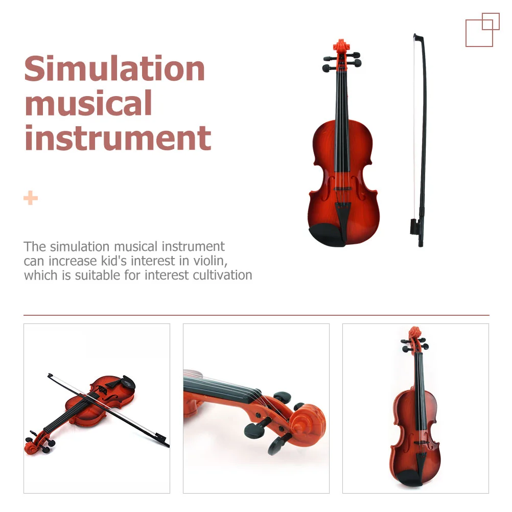 Simulated Violin Toy Creative Musical Kid Stage Performance Prop Instruments Adults Kids Children Model