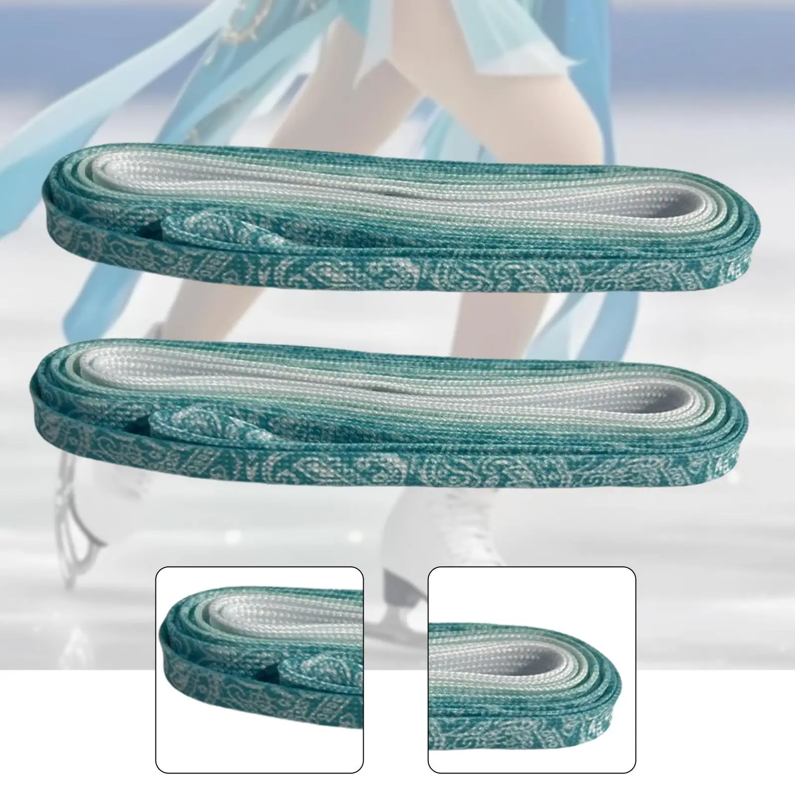 Hockey Skate Laces Elegant 300cm Shoelaces for Practice Outdoor Training