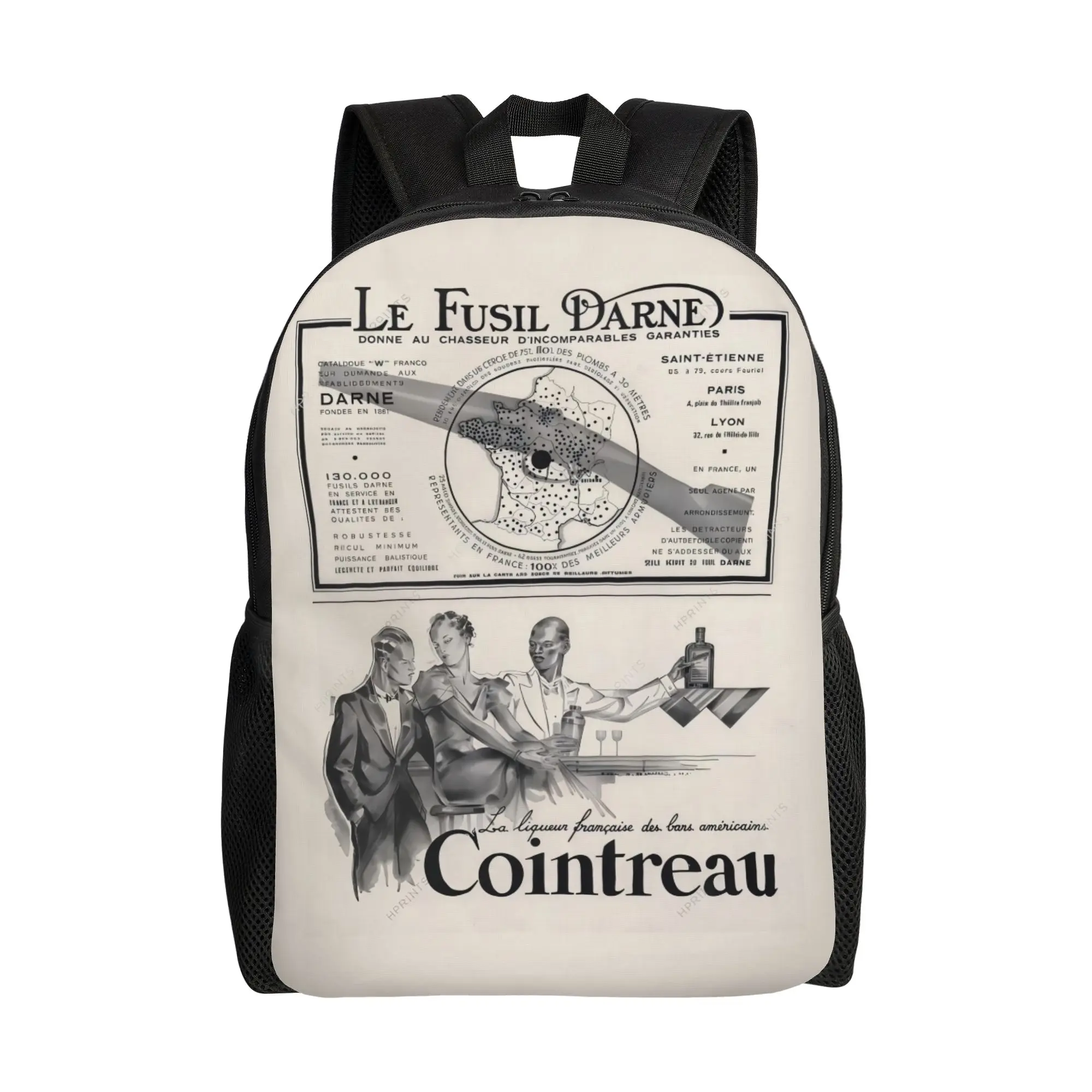 

Винтажный французский школьный рюкзак Cointreau Le Fusil Darne, модный, вместительный, для студентов, к началу учебного года