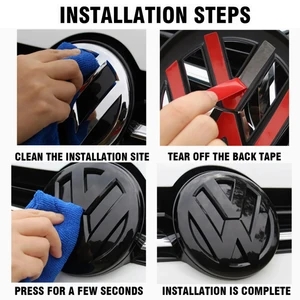 2 adet ön ızgara araç amblemi, arka kapak, kapak logo çıkartması volkswagen vw polo golf 4 5 6 7 7.5 8 mk4 mk5 mk6 mk7 mk8 sportvan Şebekeye yapılan 6 büyük satış, golf mk2-no. 6