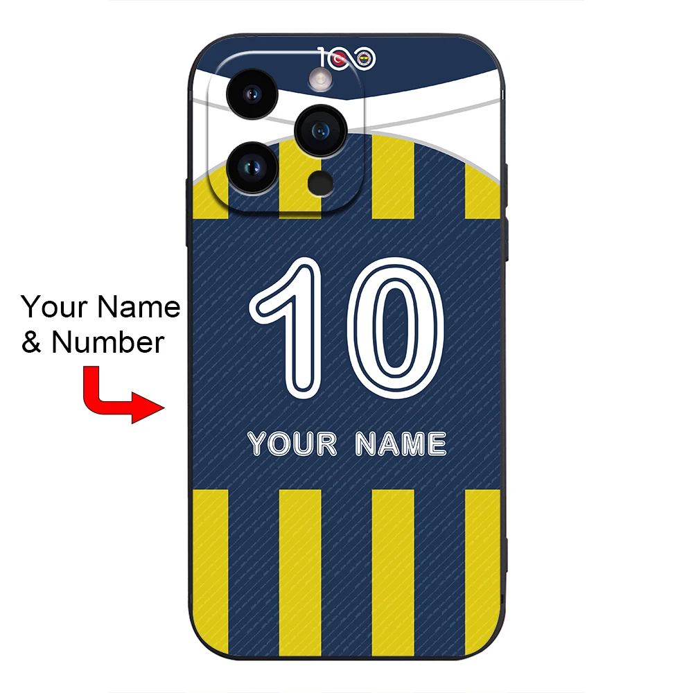 Türkiye Fenerbahce Sukru Saracoglu SARI KANARYA Cover Case for iPhone 16 15 14 Pro Max 13 12 11 Mini X XS XR 7 8 6S Plus SE