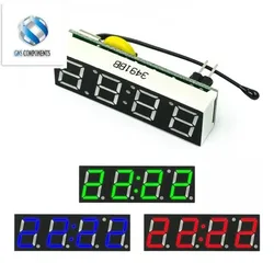 3 In 1 LED DS1302 RX8025T Digital Clock Temperature Voltage Module DIY Time/Thermometer/Voltmeter DC 5-30V