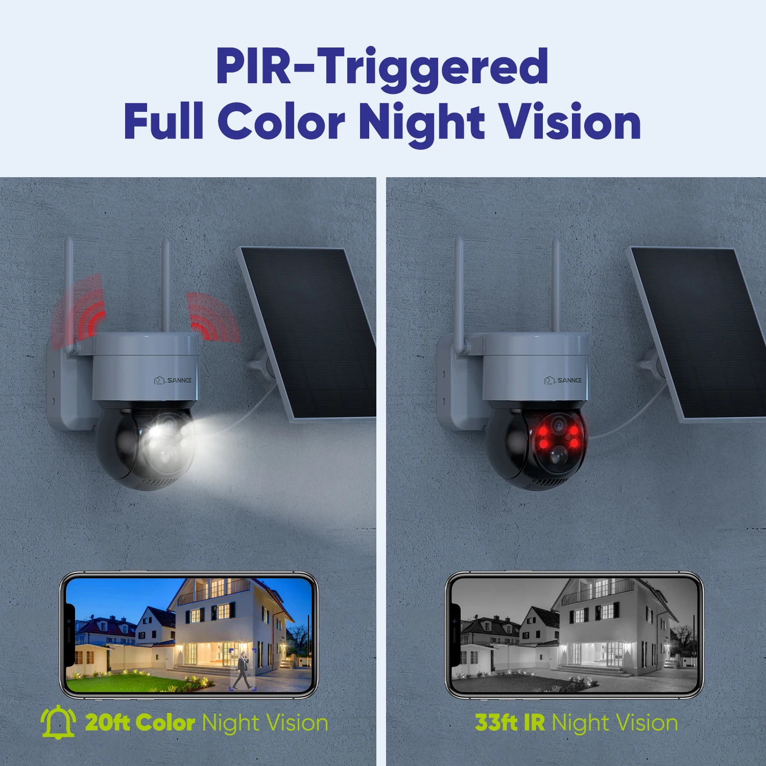 Imagem -06 - Câmeras de Segurança Solar ao ar Livre sem Fio Inteligente Áudio Bidirecional Detecção Humanoide Pir Cor Visão Nocturna Cctv Câmera Arame 4mp