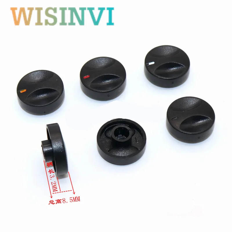 10pcs 19.3*8.5MM thin plastic knob Potentiometer knob Butterfly knob cap aperture 6MM plum handle