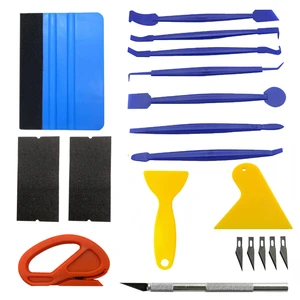 Autoverpackung Vinyl -Werkzeugkit, Fensterfilm, Farbtöne, Wickelstöcke, Rand schneiden, Autobahn, Tönung Filzkante, 19pcs, 10pcs 10 Haupttools für Verkaufsumschläge - №8