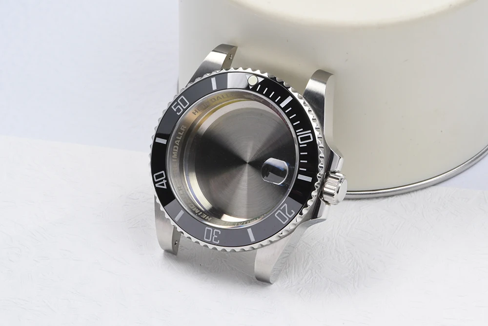 Stahlgehäuse GHOST C3 Leuchtendes Saphirglas Taucheruhrengehäuse für NH35/NH36 Automatikwerk Uhrenmod passend für Seiko Mod – Detail 2