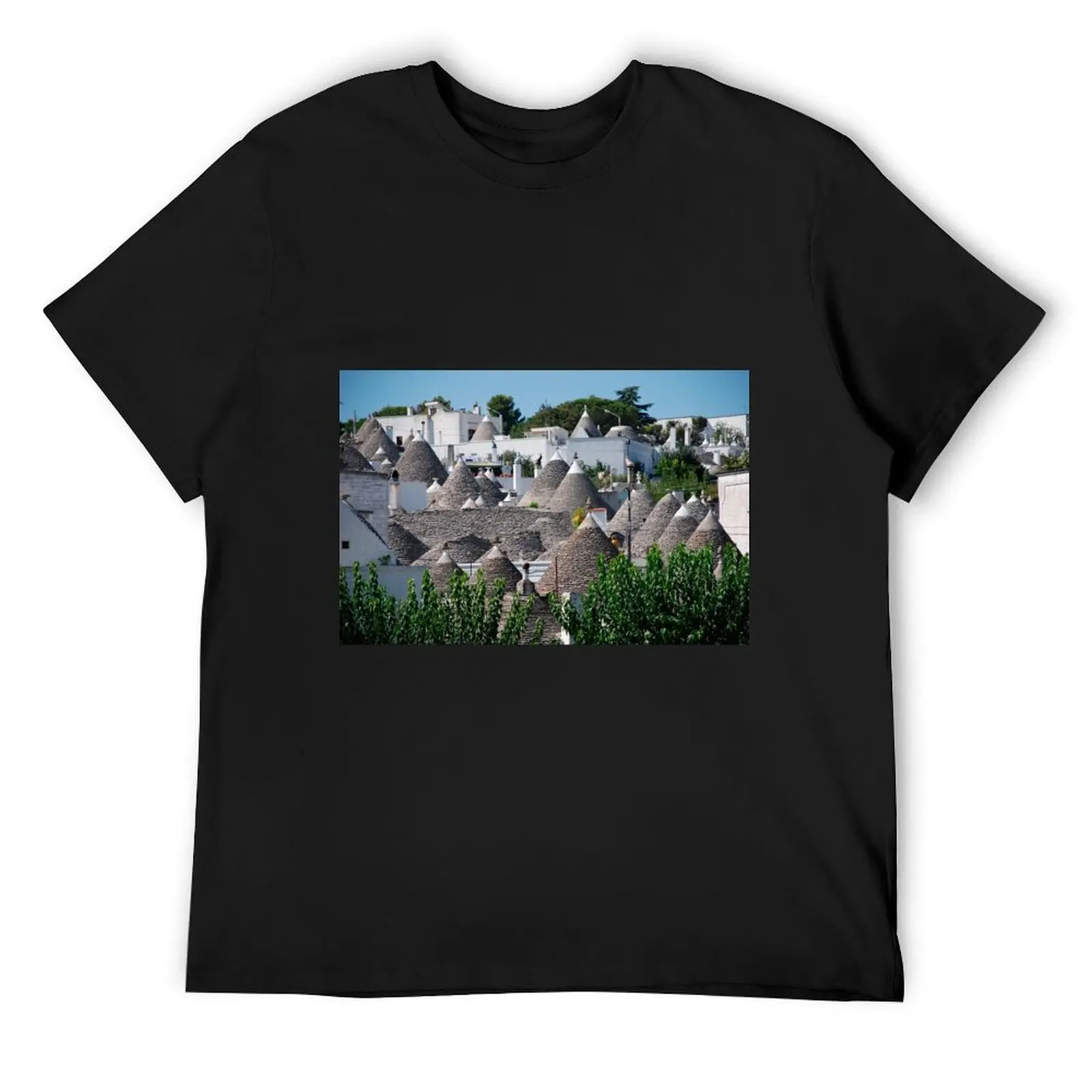 

Alberobello Panorama T-Shirt shirts graphic tee summer clothes Personalized t-shirt t shirts men