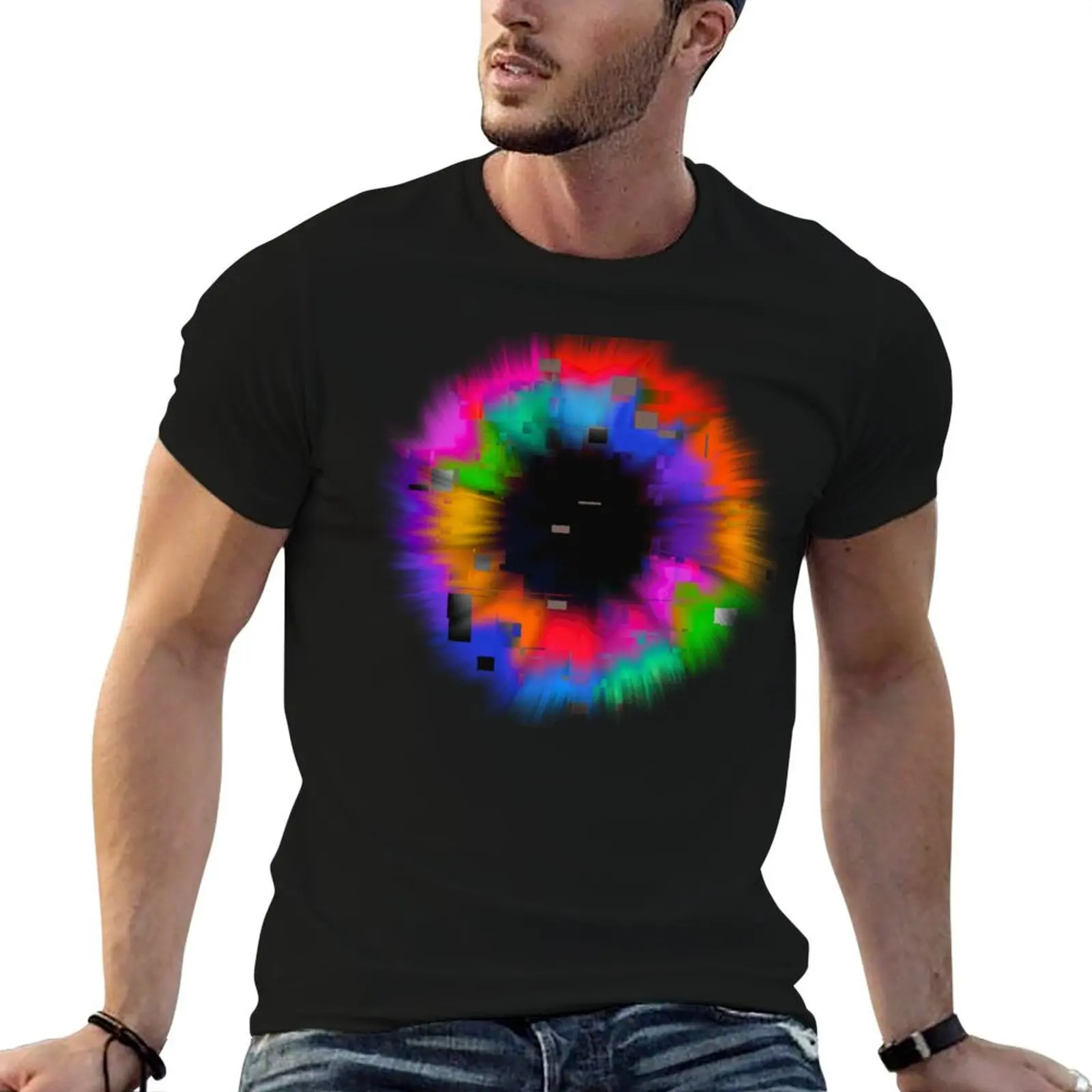 Psychedelic Iris T-Shirt Vintage Style Printed Top