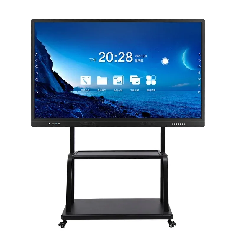 

55/65/75 inch conference flat panel touch screen multimedia teaching machine monitor whiteboard training