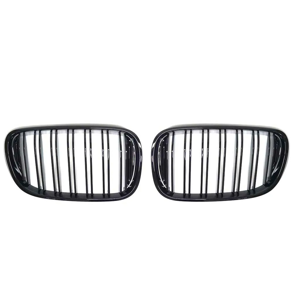 1 Piece Car Front Bumper Replacement Kidney Grille For BMW 7 G11 G12 730i 740i 750i 740e 725d 730d 2016-2020 2 Slat Black Grill