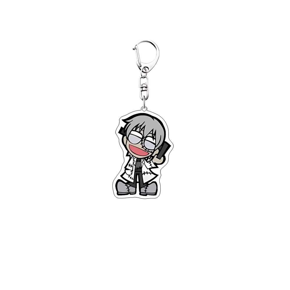 Anime Soul Eater Maka Albarn Black Star 6CM Acrylic Stand Cute Figure Display Bag Charm Bag Body Kit Car Keychain Fans Gift