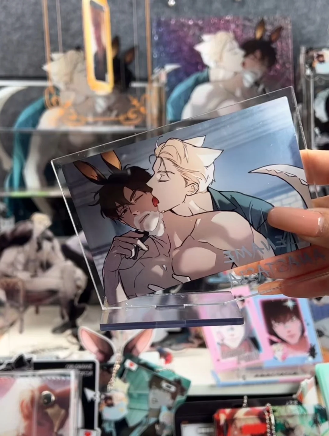 Manhwa Ridibooks avec support en acrylique, clé de carte photo, coréen, double mâle, BL, précommande, nom de code, Anastrenfor, Zhenya, Taekjoo