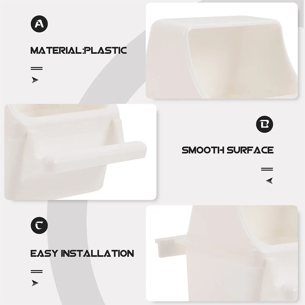 

3pcs Bird Feeder Plastic Hanging Bowls Green White Anti Splash Easy for Parrot Cage Accessories Pet Supplies Suitable