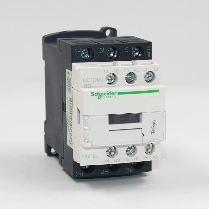 Schneider Electric Lc1d09/12/18/25/32/38BD/ED/FD/MD DC Contactor Black/White Optional LC1D DC