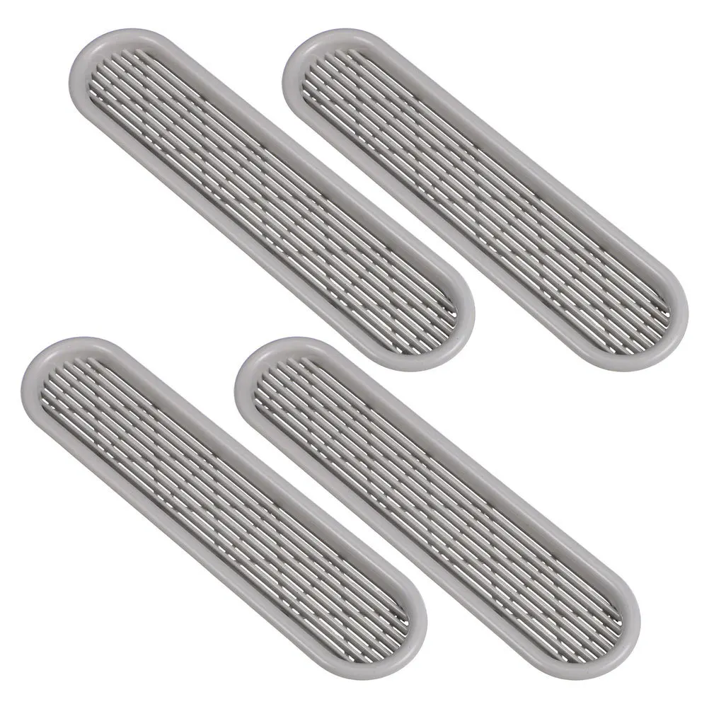 

4Pcs Air Vents Cover for Cabinets Plastic Louvered Grille Enhanced Air Circulation Multi-Purpose Ventilation Panel for Wardrobes