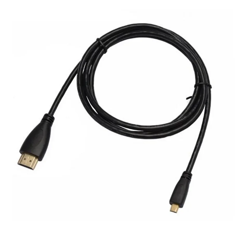 Micro typu D do wpisania kabla HDTV 0.5m 1m 1.5m 3D 4K męski wysokiej jakości pozłacany Adapter HD do tabletu HDTV kamera PC