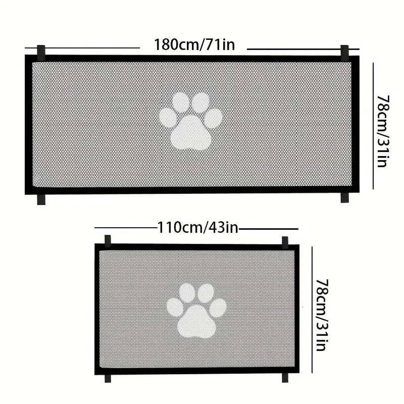 Pets Dog Barrier Fences Cat Dog Safety Pet Isolated Network Stairs Gate New Folding Breathable Mesh Playpen For Dog Safety Fence