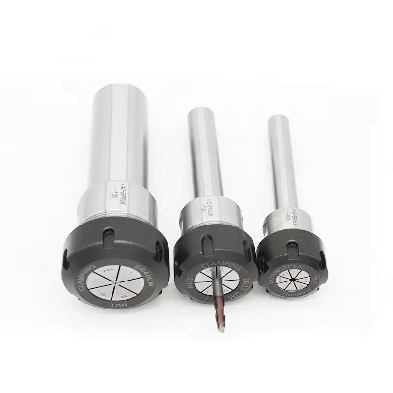 Imagem -04 - Haste Reta de Extensão 100 mm C16 C20 C25 C32 150 mm Mandril de Pinça de Extensão Suporte Porca Er25um Er32um Er40um Er25 Er32 Er40