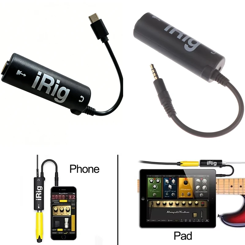 Guitar Interface I-rig Converter Replacement Guitar For Phone Guitar Audio Interface Guitar Tuner Guitar Line Irig Converter