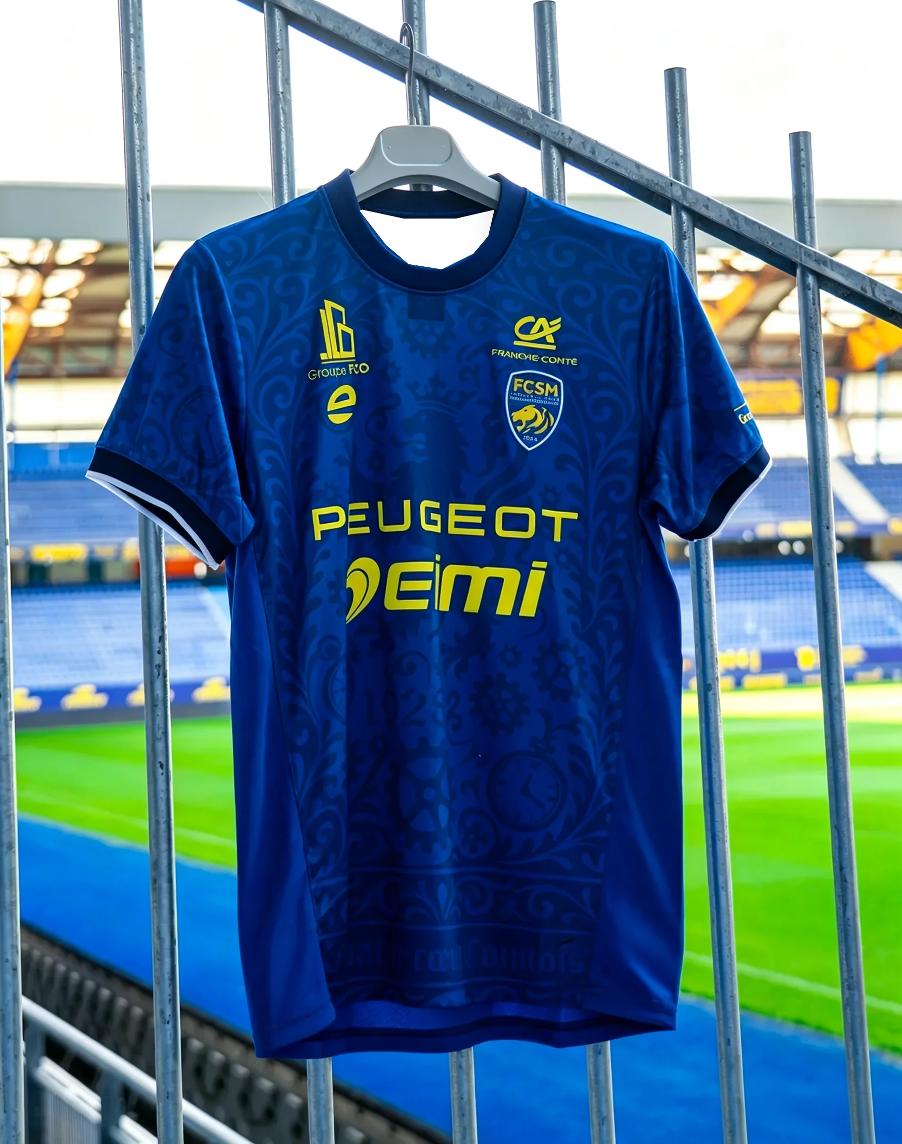 26-27 Sochaux Bedrucktes Fußball-T-Shirt mit kurzen Ärmeln, atmungsaktiv, für Sommer, Sport und Freizeit, vielseitig, für Familien geeignet, bequem. – Detail 4
