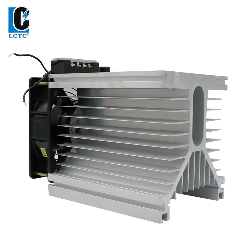 LCTC 150A 200A 250A Radiator With Fan For Three Phase Solid State Relay DC SSR Heat Sink Fan Y-200