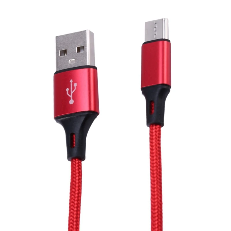 Cable de datos de carga de teléfono móvil tipo C de 1,5 M, interfaz USB, extensión trenzada de nailon, para Cable de carga de teléfono