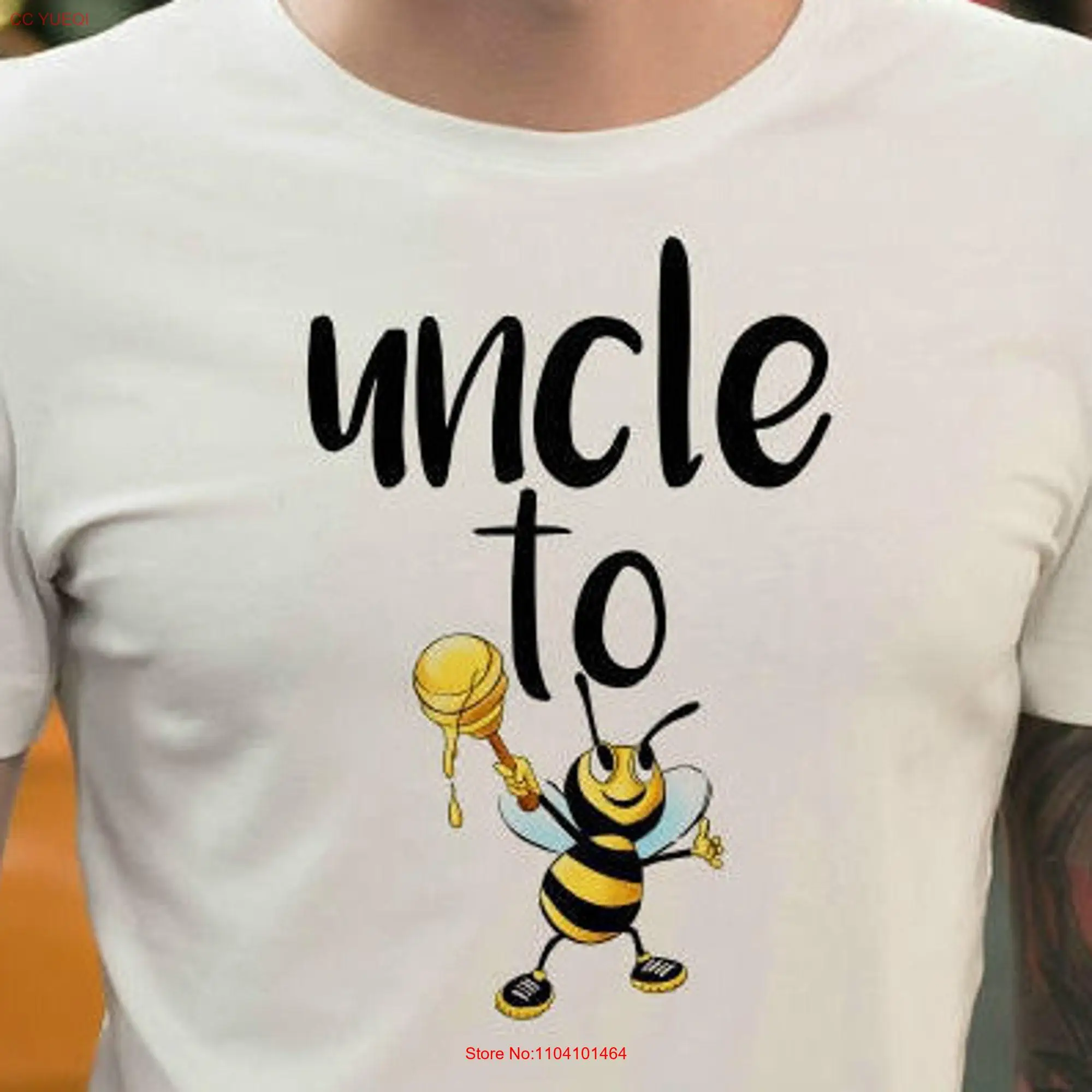 Onkel zu sein T-Shirt Biene Schwangerschaft Ankündigung Geschenk lustig für neue 3xl 4xl 5xl Größen erhältlich lange oder kurze Ärmel