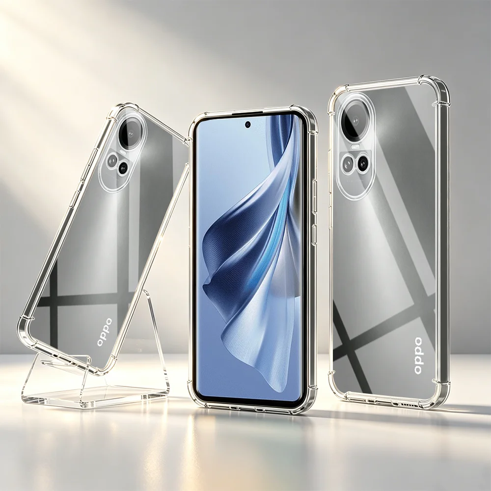 For Oppo Reno 10 5G TPU Transparent Case Clear Phone Case for reno10 reno 10 pro Shockproof Back Covers