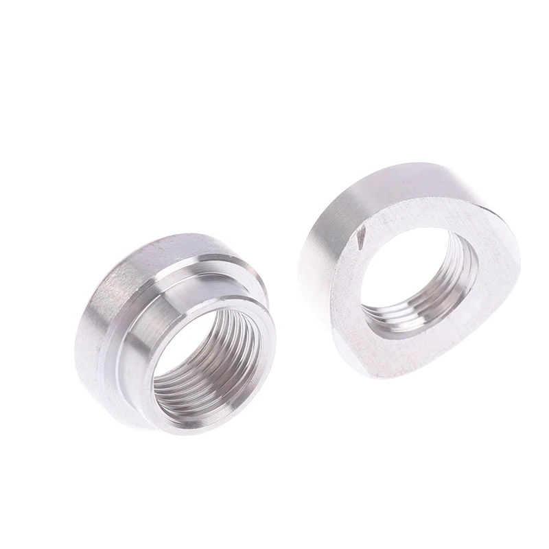 M18X1.5 Oxygen Sensor Stainless Steel Bung Plug Nut Stepped Mounting Cap Kit Plug Nut Plug Wideband Nut Fitting Weld Bungs