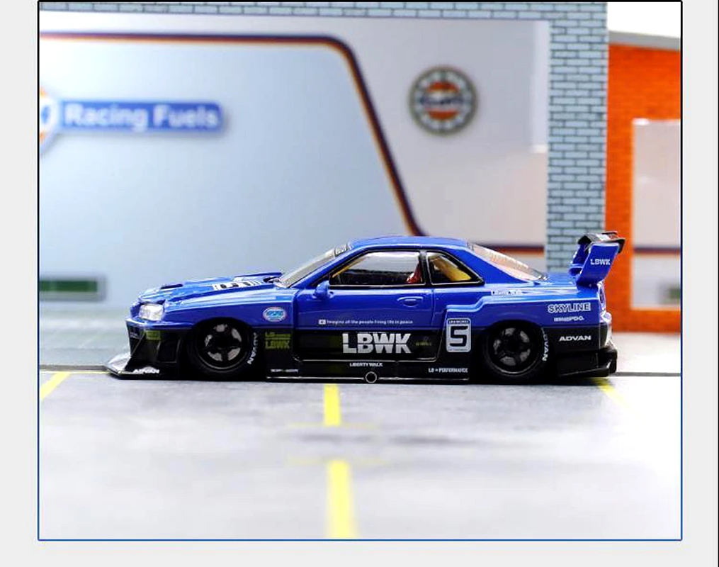 Lbwk 1:64 auto skyline GT-R r34 lb legierung modell auto limited edition geschenke