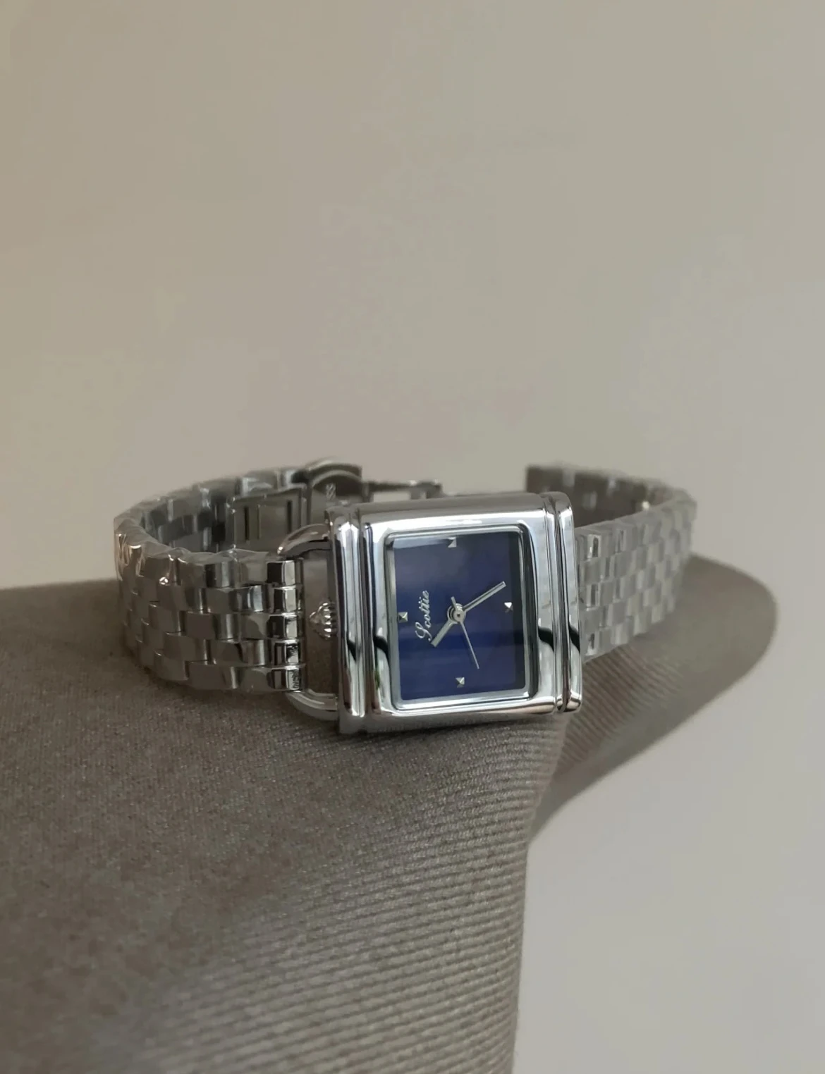 قسط حدد الساعات تصميم قفل فضي أزرق أبيض مزاجه الموضة الراقية الفاخرة تنوعا ساعة هدية لصديقة #3