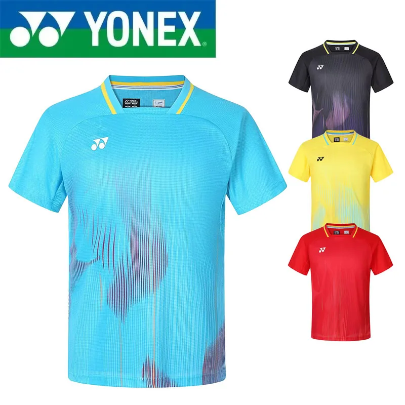 YONEX Badminton Suit Short Sleeved Unisex Quick Drying Sports Training Suit, Sweat Absorbing Badminton Tournament Suit